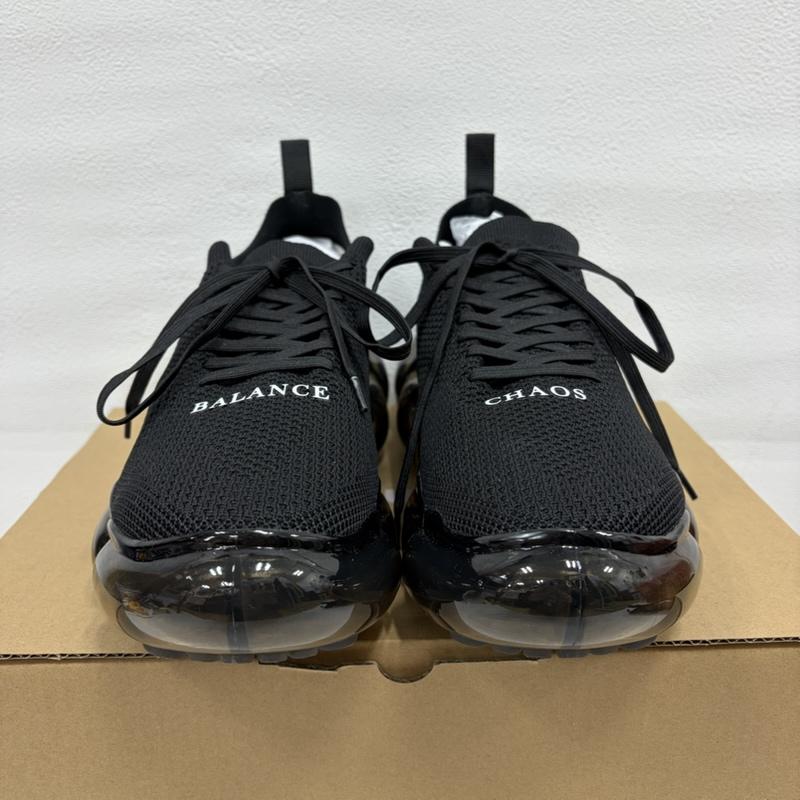 アンダーカバー UNDERCOVER スニーカー スニーカー 26SS grounds グラウンズ UP1F9F01 ニットアッパー ロゴ クリアソール スニーカー 26.0cm 無地 X ワンポイント X ロゴ、文字 X プリント 黒 / ブラック / black X 白 / ホワイト / white メンズ USED 古着 中古 50157279