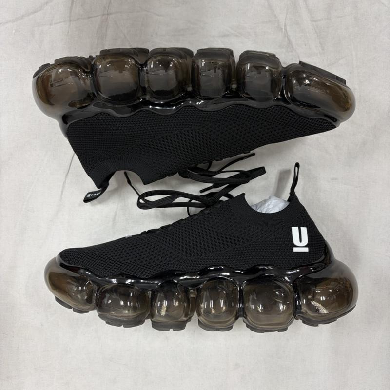 アンダーカバー UNDERCOVER スニーカー スニーカー 26SS grounds グラウンズ UP1F9F01 ニットアッパー ロゴ クリアソール スニーカー 26.0cm 無地 X ワンポイント X ロゴ、文字 X プリント 黒 / ブラック / black X 白 / ホワイト / white メンズ USED 古着 中古 50157279