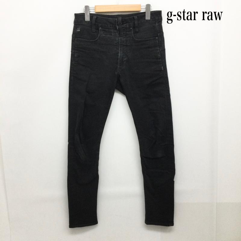 ジースターロゥ G-STAR RAW パンツ デニム、ジーンズ g-star raw D05385-6425-001 D-STAQ 3D SLIM JEAN 28インチ 無地 黒 / ブラック / black メンズ USED 古着 中古 50157281