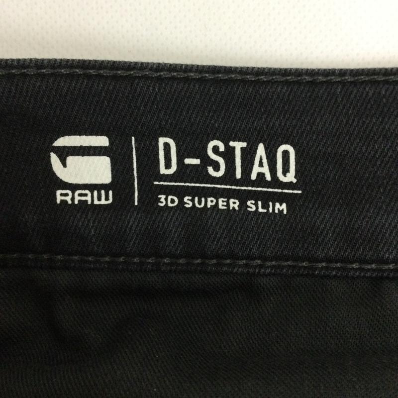 ジースターロゥ G-STAR RAW パンツ デニム、ジーンズ g-star raw D05385-6425-001 D-STAQ 3D SLIM JEAN 28インチ 無地 黒 / ブラック / black メンズ USED 古着 中古 50157281