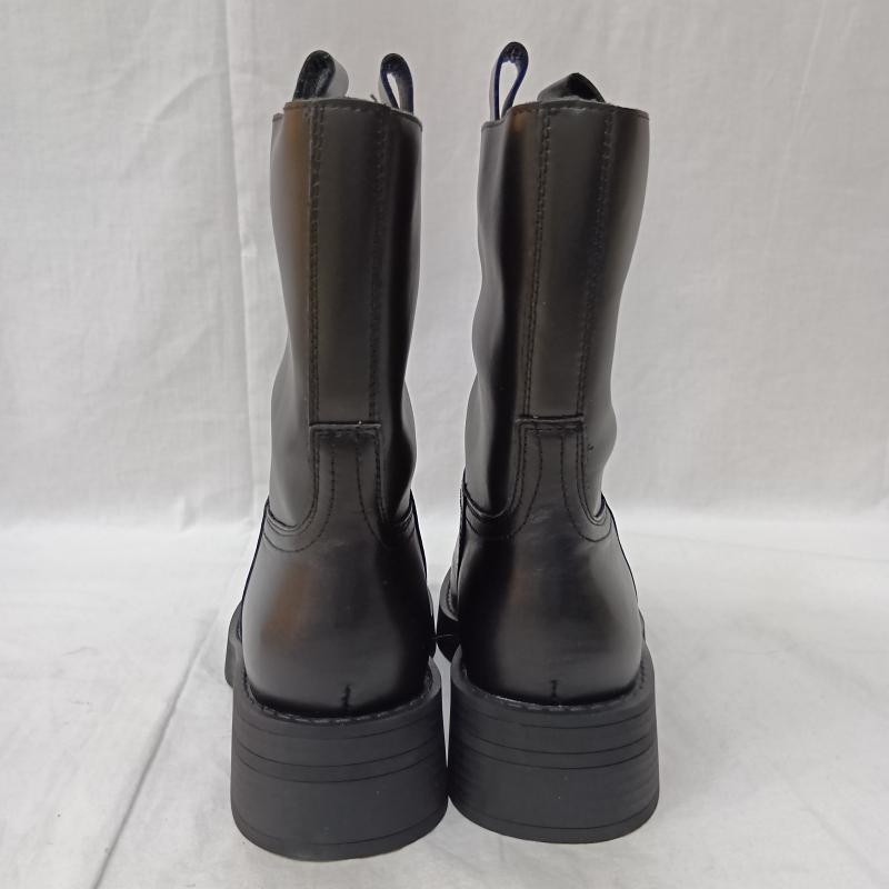 モヒ MOHI ブーツ ショートブーツ レザー ミドルブーツ black 23cm 23.0cm 無地 黒 / ブラック / black レディース USED 古着 中古 50157282