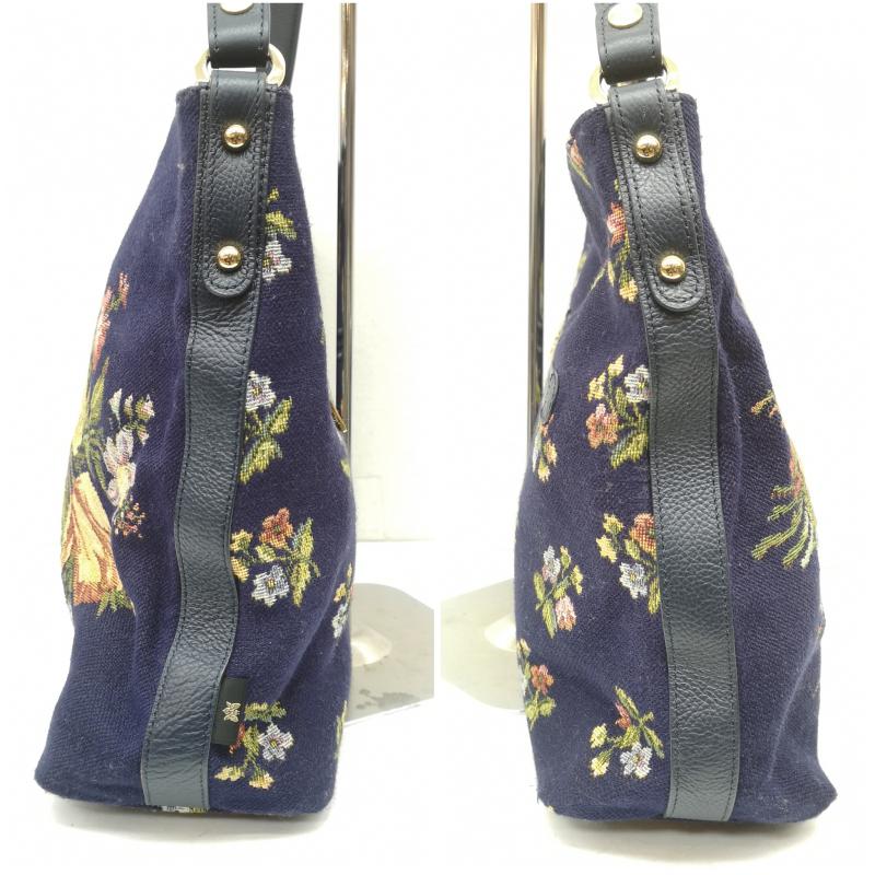 シンクビー Think Bee! ショルダーバッグ ショルダーバッグ ミオゾティス 2way ショルダー ハンド バッグ 花柄 - 紺 / ネイビー / navy レディース USED 古着 中古 50157289