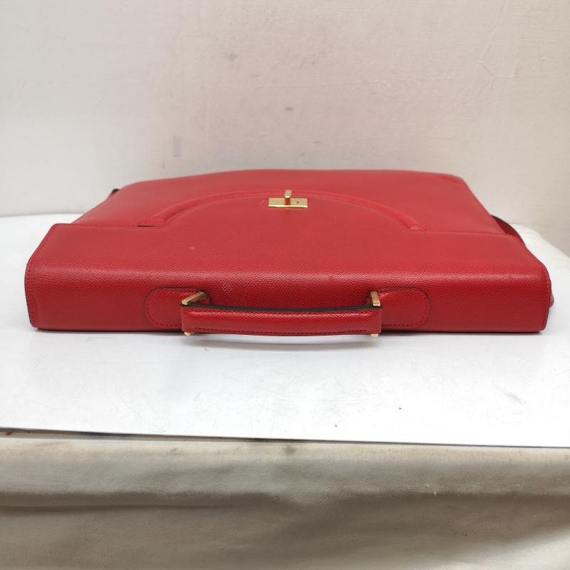 バリー BALLY ブリーフケース、書類かばん ブリーフケース、書類かばん 2way レザー ブリーフケース ショルダー バッグ - 赤 / レッド / red メンズ USED 古着 中古 50157291