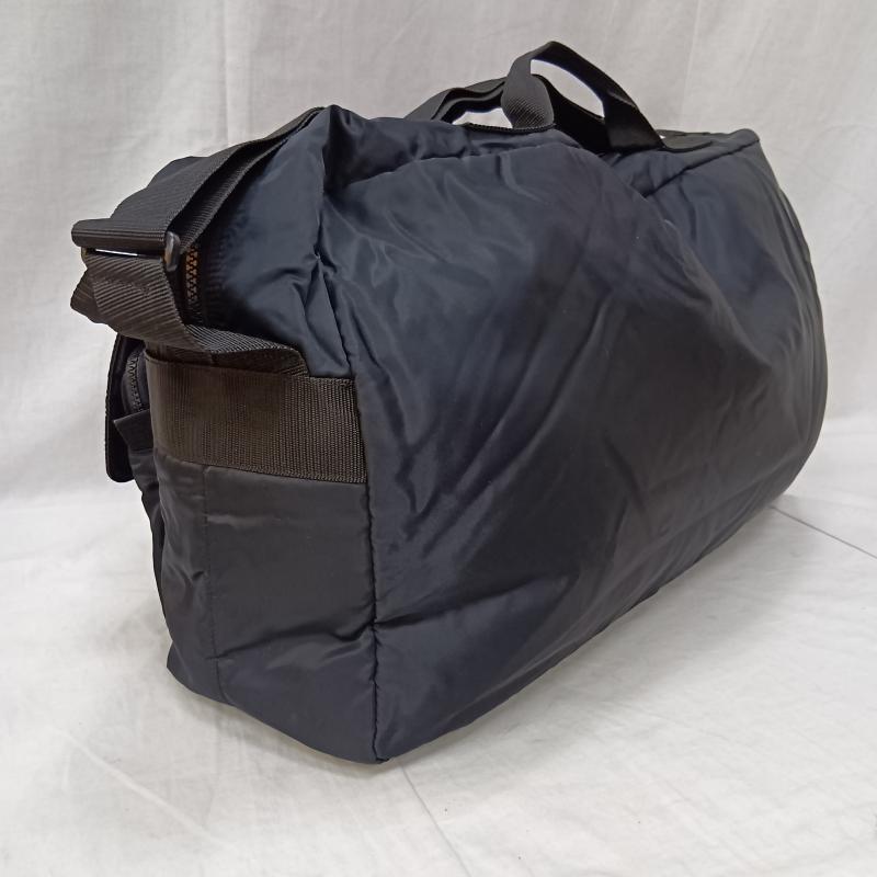 ワイズ Y s ボストンバッグ ボストンバッグ ナイロンボストンバッグ ショルダーバッグ black ビッグサイズ - 無地 黒 / ブラック / black メンズ USED 古着 中古 50157293