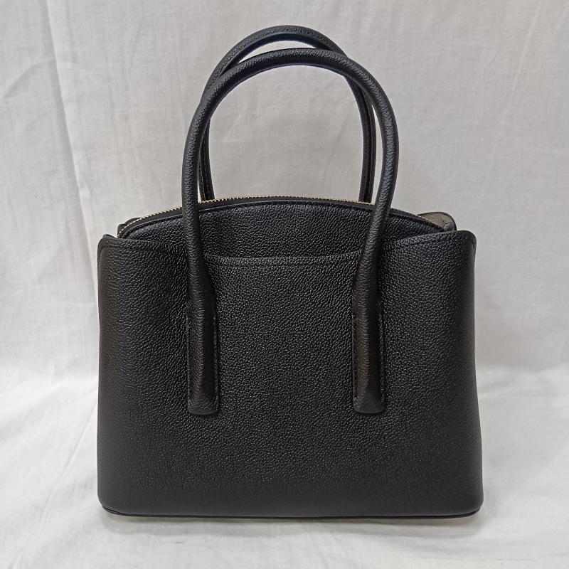 ケイト・スペード ニューヨーク kate spade new york ハンドバッグ ハンドバッグ マルゴー ミディアム サッチェル black ショルダー ハンド 2way - ロゴ、文字 黒 / ブラック / black レディース USED 古着 中古 50157294