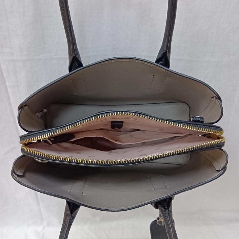 ケイト・スペード ニューヨーク kate spade new york ハンドバッグ ハンドバッグ マルゴー ミディアム サッチェル black ショルダー ハンド 2way - ロゴ、文字 黒 / ブラック / black レディース USED 古着 中古 50157294