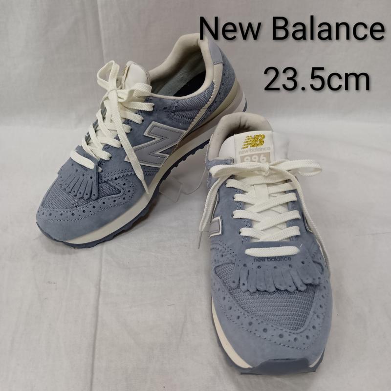 ニューバランス New Balance スニーカー スニーカー WL996TU2 スウェードスニーカー フリンジ blue US6.5/23.5cm Dワイズ US：6.5 無地 水色 / ライトブルー / レディース USED 古着 中古 50157295
