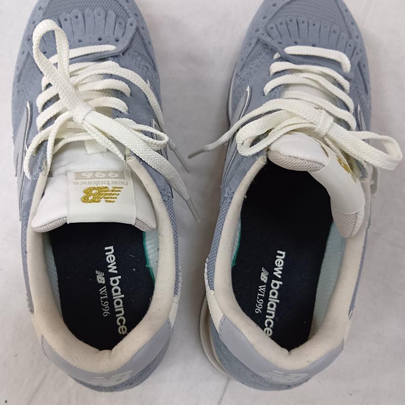 ニューバランス New Balance スニーカー スニーカー WL996TU2 スウェードスニーカー フリンジ blue US6.5/23.5cm Dワイズ US：6.5 無地 水色 / ライトブルー / レディース USED 古着 中古 50157295