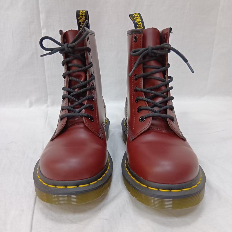 ドクターマーチン Dr.Martens ブーツ ショートブーツ 8ホール レースアップブーツ winered UK4/23cm UK：4 無地 えんじ / ワインレッド / dark red レディース USED 古着 中古 50157299