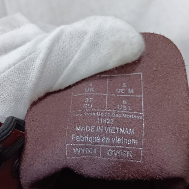 ドクターマーチン Dr.Martens ブーツ ショートブーツ 8ホール レースアップブーツ winered UK4/23cm UK：4 無地 えんじ / ワインレッド / dark red レディース USED 古着 中古 50157299