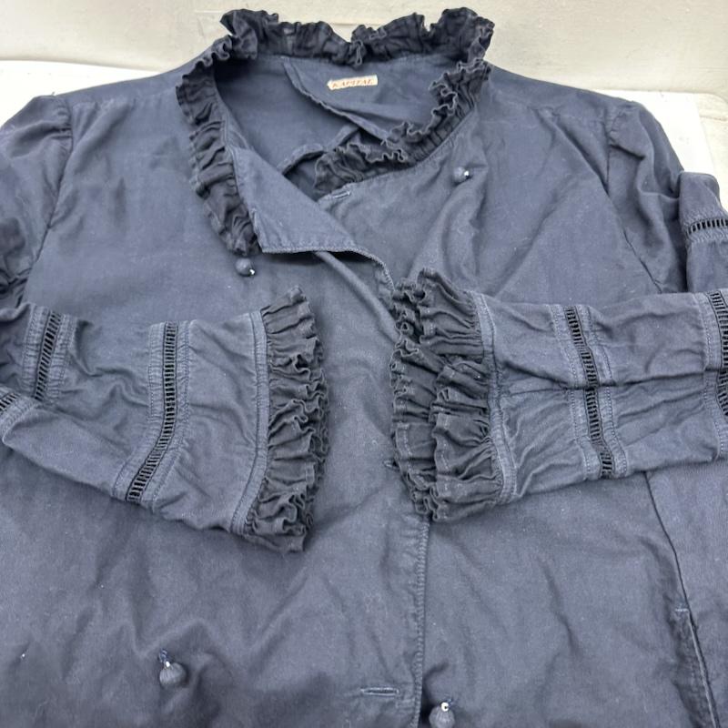 キャピタル KAPITAL ジャケット、上着 ジャンパー、ブルゾン フリル シャツ ジャケット - 紺 / ネイビー / navy レディース USED 古着 中古 50157300
