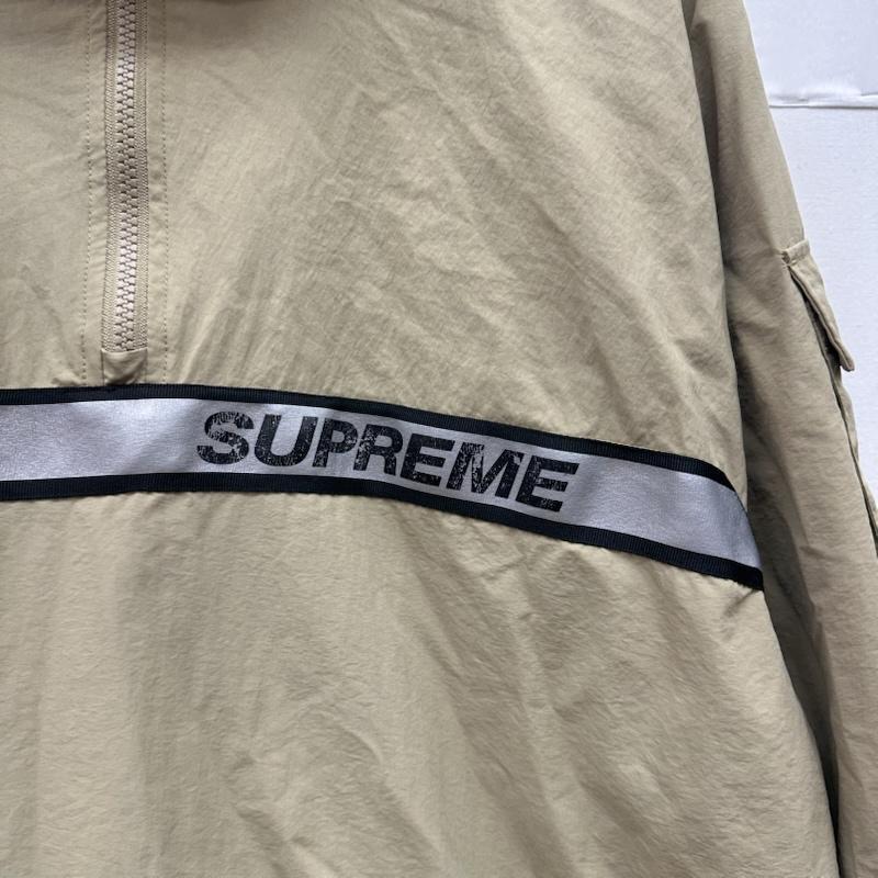 シュプリーム Supreme ジャケット、上着 ジャンパー、ブルゾン 18ss reflective taping hooded pullover ナイロン ハーフジップ プルオーバー L ベージュ / ベージュ / beige メンズ USED 古着 中古 50157309