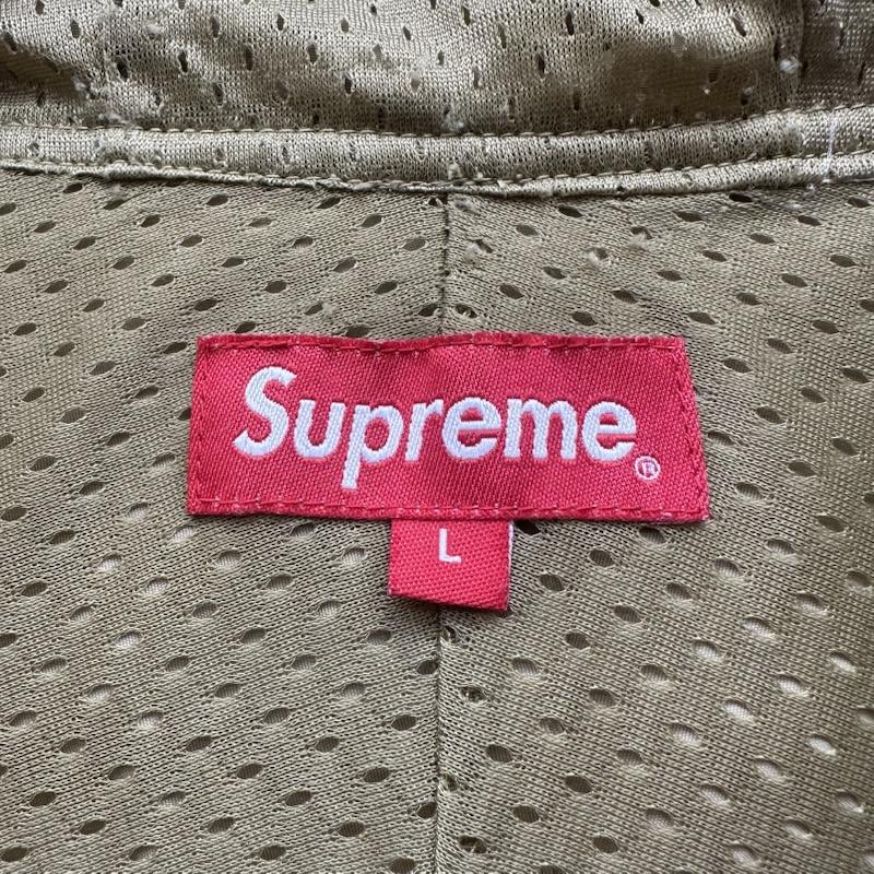 シュプリーム Supreme ジャケット、上着 ジャンパー、ブルゾン 18ss reflective taping hooded pullover ナイロン ハーフジップ プルオーバー L ベージュ / ベージュ / beige メンズ USED 古着 中古 50157309