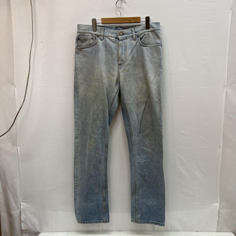 バーバリー BURBERRY パンツ デニム、ジーンズ ストレートフィット ウォッシュド デニムパンツ 33インチ メンズ USED 古着 中古 50157313