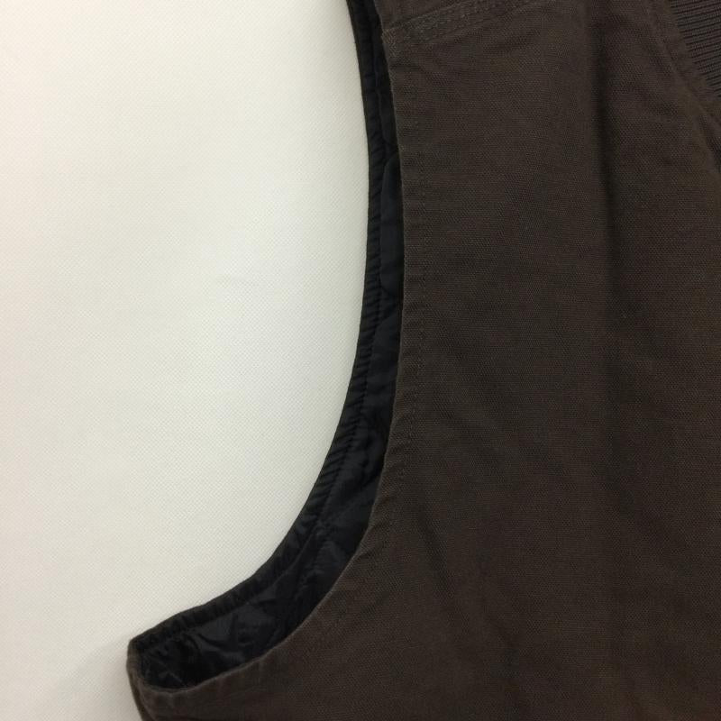 カーハート Carhartt ベスト ベスト カーハート リブカラー ワークベスト CARHARTT LOOSE FIT WASHED DUCK INSULATED RIB COLLAR VEST 104395 XXL 無地 茶 / ブラウン / brown メンズ USED 古着 中古 50157324