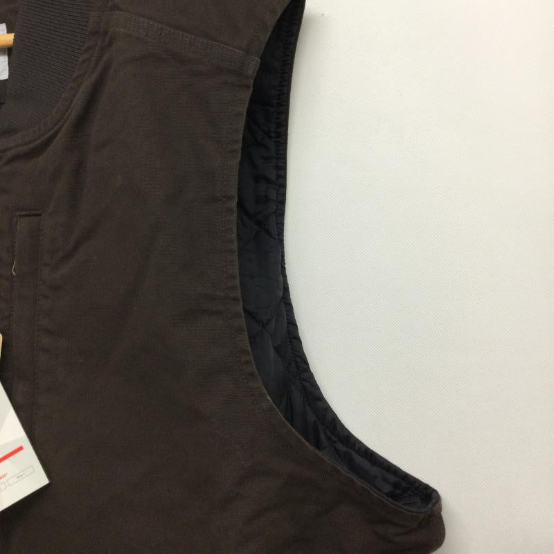 カーハート Carhartt ベスト ベスト カーハート リブカラー ワークベスト CARHARTT LOOSE FIT WASHED DUCK INSULATED RIB COLLAR VEST 104395 XXL 無地 茶 / ブラウン / brown メンズ USED 古着 中古 50157324