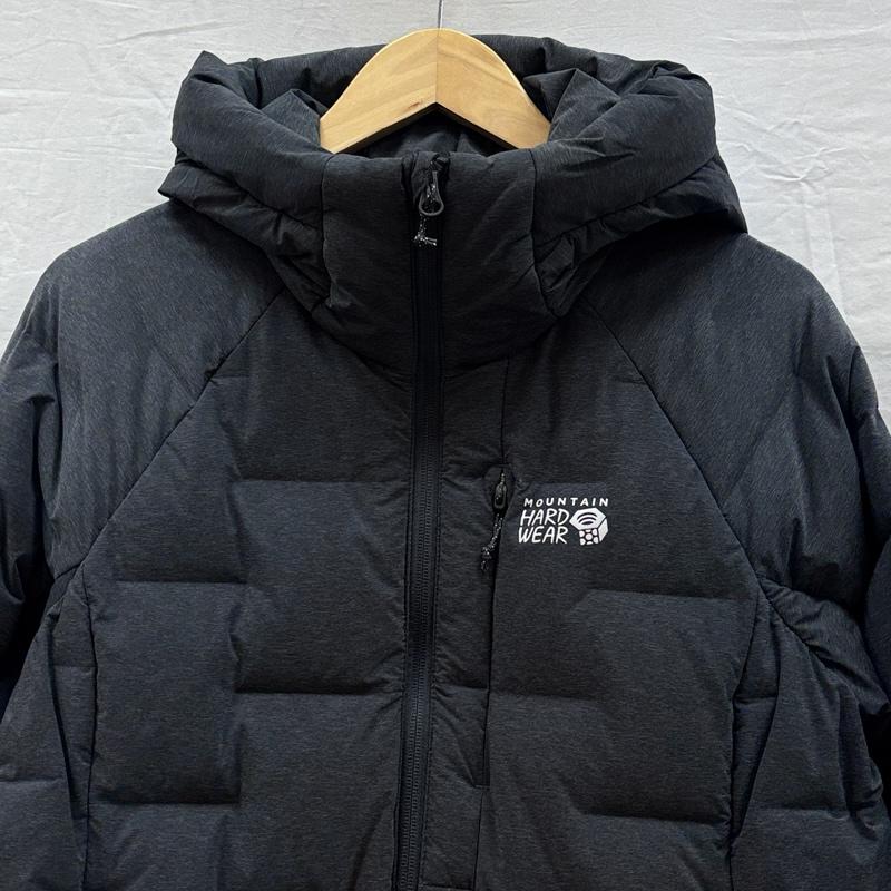 マウンテン ハード ウェアー MOUNTAIN HARDWEAR ジャケット、上着 ダウンジャケット 700FP ストレッチ フーデッド ダウン ジャケット パーカー OL9952 M ワンポイント X ロゴ、文字 灰 / グレー / gray レディース USED 古着 中古 50157330