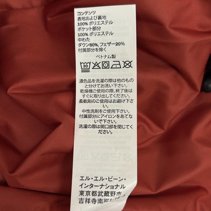 エルエルビーン L.L.Bean ジャケット、上着 ダウンジャケット 515829 ビーンズ ダウン ジャケット 裏フリース フルジップ スタンドカラー M ワンポイント X ロゴ、文字 紺 / ネイビー / navy メンズ USED 古着 中古 50157336