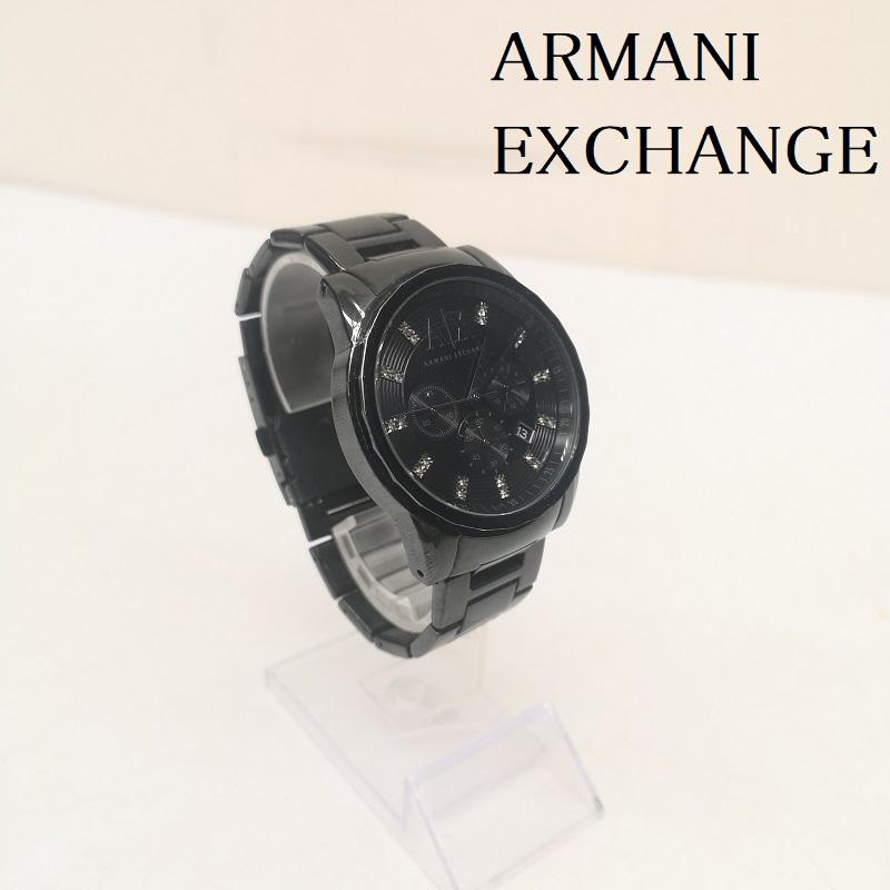 アルマーニエクスチェンジ ARMANI EXCHANGE 腕時計 アナログ（クォーツ式） クロノグラフ ステンレス スチールウォッチ 腕時計 AX2093 - 黒 / ブラック / black メンズ USED 古着 中古 50157341