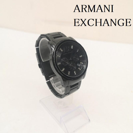 アルマーニエクスチェンジ ARMANI EXCHANGE 腕時計 アナログ（クォーツ式） クロノグラフ ステンレス スチールウォッチ 腕時計 AX2093 - 黒 / ブラック / black メンズ USED 古着 中古 50157341