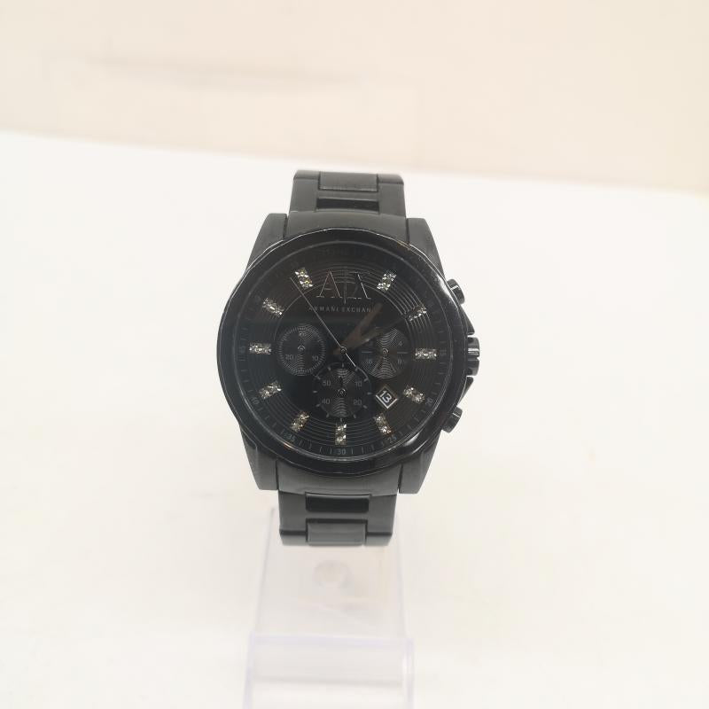 アルマーニエクスチェンジ ARMANI EXCHANGE 腕時計 アナログ（クォーツ式） クロノグラフ ステンレス スチールウォッチ 腕時計 AX2093 - 黒 / ブラック / black メンズ USED 古着 中古 50157341