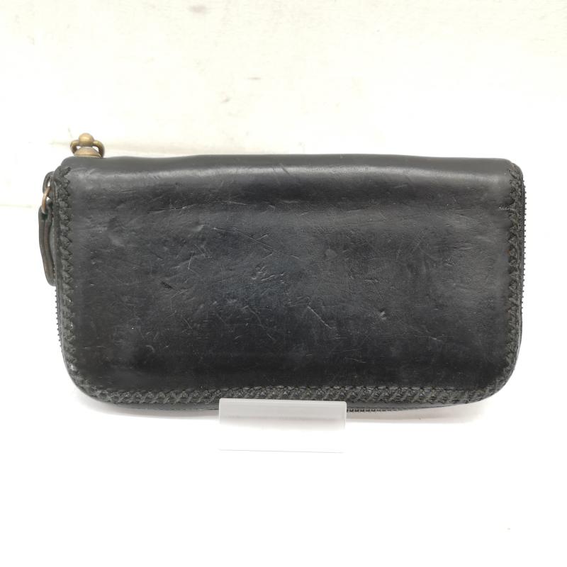 ファニー FUNNY 財布 長財布 チャーリーズ ウォレット 長財布 ラウンドファスナー - 黒 / ブラック / black メンズ USED 古着 中古 50157346