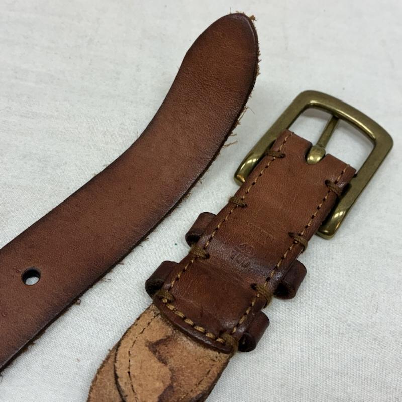ポロラルフローレン POLO RALPH LAUREN ベルト・バックル ベルト ピン バックル 編み込み レザー メッシュ ベルト 40 / 100 - ワンポイント X ロゴ、文字 茶 / ブラウン / brown メンズ USED 古着 中古 50157352