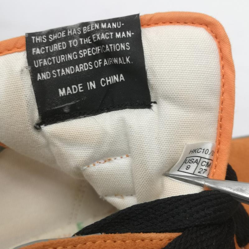 エアウォーク AIRWALK スニーカー スニーカー ヴィンテージ スパイダーウェブ スニーカー US：9 橙 / オレンジ / orange メンズ USED 古着 中古 50157361
