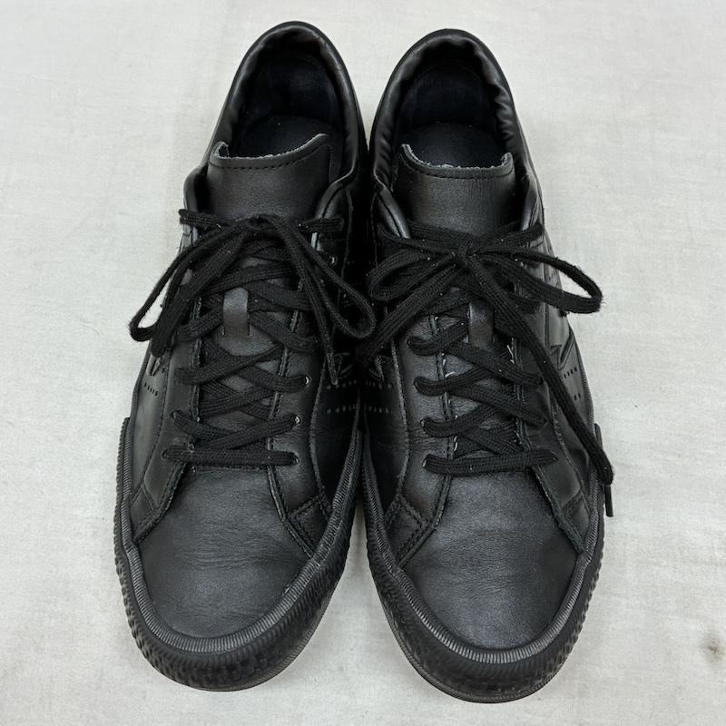 ヒステリックグラマー HYSTERIC GLAMOUR スニーカー スニーカー オール レザー サンダー ローカット スニーカー 27.0cm ワンポイント X ロゴ、文字 黒 / ブラック / black メンズ USED 古着 中古 50157370
