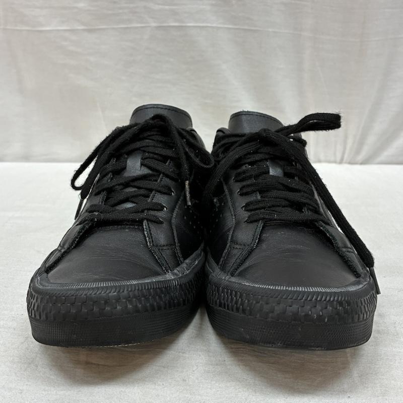 ヒステリックグラマー HYSTERIC GLAMOUR スニーカー スニーカー オール レザー サンダー ローカット スニーカー 27.0cm ワンポイント X ロゴ、文字 黒 / ブラック / black メンズ USED 古着 中古 50157370