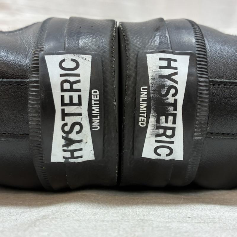 ヒステリックグラマー HYSTERIC GLAMOUR スニーカー スニーカー オール レザー サンダー ローカット スニーカー 27.0cm ワンポイント X ロゴ、文字 黒 / ブラック / black メンズ USED 古着 中古 50157370