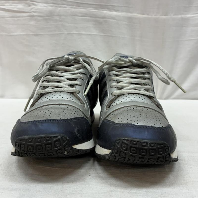 アディダスオリジナルス adidas originals スニーカー スニーカー 00s 09年製 GALAXY ギャラクシー パンチング ローカット スニーカー G25751 27.0cm ロゴ、文字 X 刺繍 銀 / シルバー / silver color X 紺 / ネイビー / navy メンズ USED 古着 中古 50157380