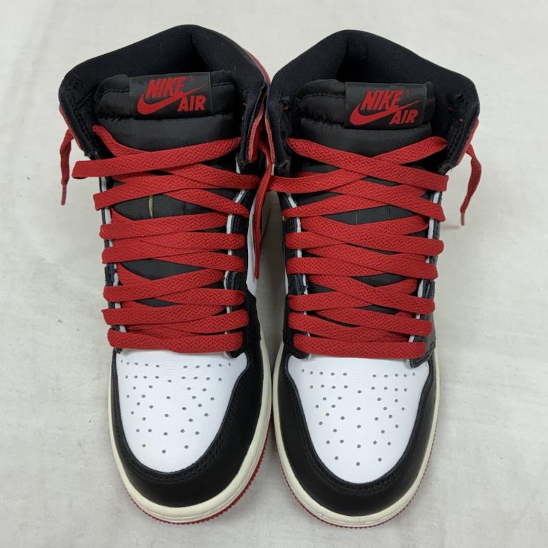 ナイキ NIKE スニーカー スニーカー 25ss Air Jordan 1 Retro High OG GS エアジョーダン ブラックトゥ リイマジンド FD1437-106 スニーカー 23.0cm ロゴ、文字 白 / ホワイト / white X 黒 / ブラック / black X 赤 / レッド / red ボーイズ USED 古着 中古 50157384
