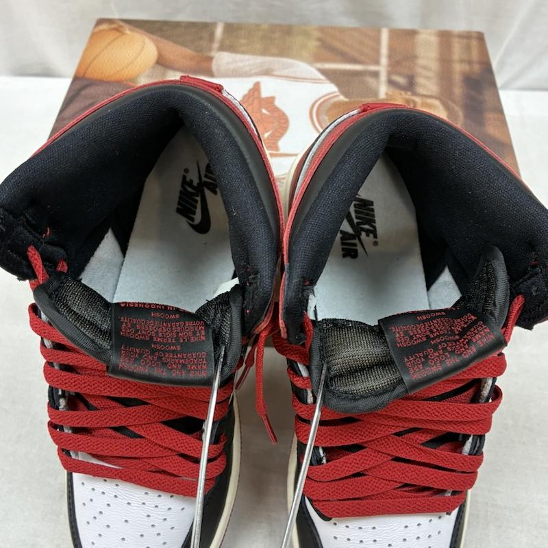 ナイキ NIKE スニーカー スニーカー 25ss Air Jordan 1 Retro High OG GS エアジョーダン ブラックトゥ リイマジンド FD1437-106 スニーカー 23.0cm ロゴ、文字 白 / ホワイト / white X 黒 / ブラック / black X 赤 / レッド / red ボーイズ USED 古着 中古 50157384