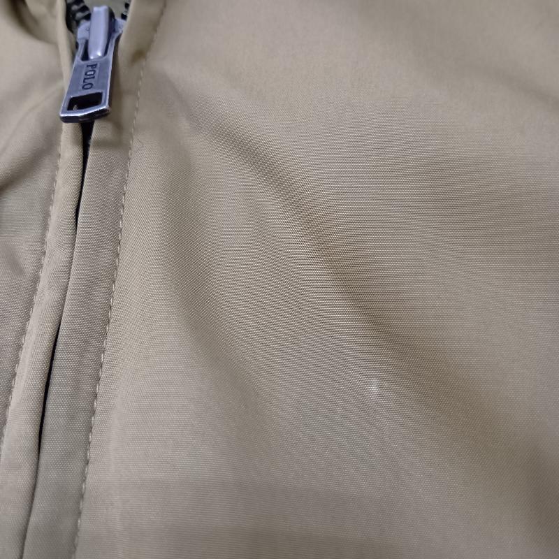 ポロバイラルフローレン Polo by RALPH LAUREN ジャケット、上着 ジャンパー、ブルゾン ウィンドブレーカー 裏フリース ベージュ XL XL プリント X ロゴ、文字 ベージュ / ベージュ / beige メンズ USED 古着 中古 50157385