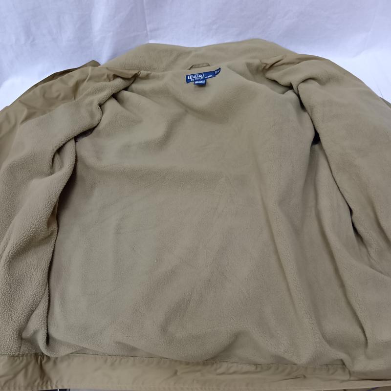 ポロバイラルフローレン Polo by RALPH LAUREN ジャケット、上着 ジャンパー、ブルゾン ウィンドブレーカー 裏フリース ベージュ XL XL プリント X ロゴ、文字 ベージュ / ベージュ / beige メンズ USED 古着 中古 50157385