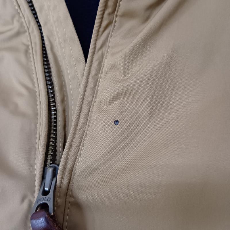 ポロバイラルフローレン Polo by RALPH LAUREN ジャケット、上着 ジャンパー、ブルゾン ブルゾンジャケット 裏起毛 ベージュ XL フード収納 フルジップ XL ロゴ、文字 X ワンポイント ベージュ / ベージュ / beige メンズ USED 古着 中古 50157386