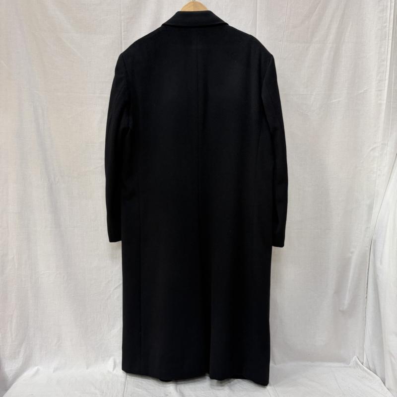 古着 USED コート コート一般 cashmere100% チェスターコート ロングコート 日本製 L(170～180) black L 無地 黒 / ブラック / black メンズ USED 古着 中古 50157387