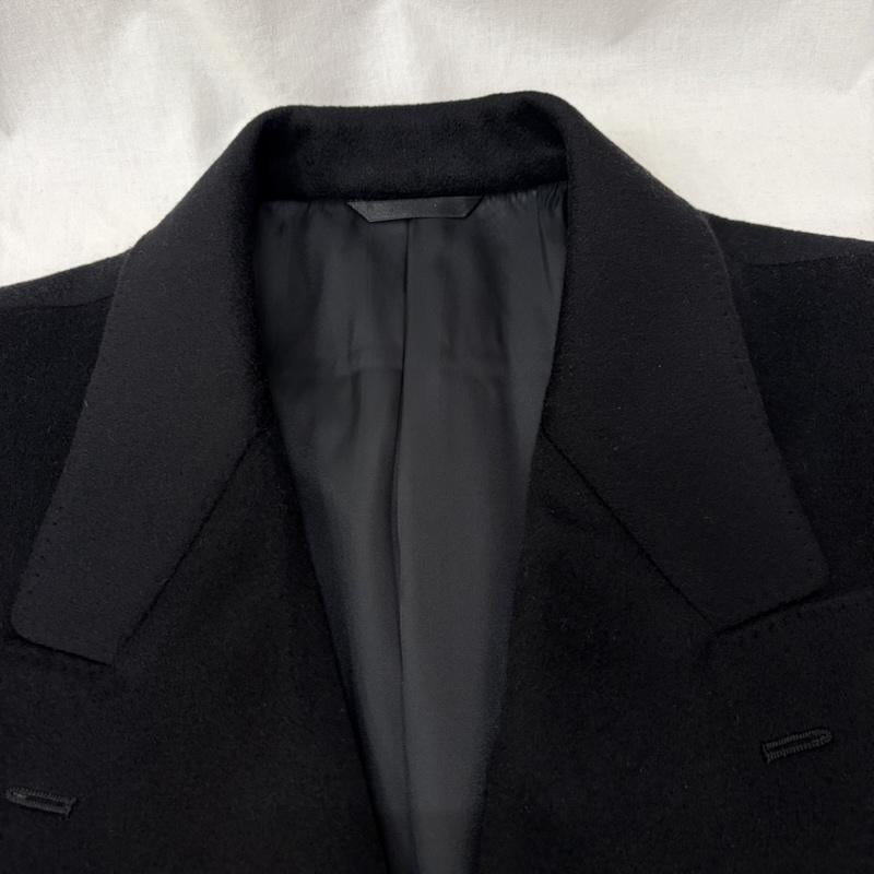 古着 USED コート コート一般 cashmere100% チェスターコート ロングコート 日本製 L(170～180) black L 無地 黒 / ブラック / black メンズ USED 古着 中古 50157387