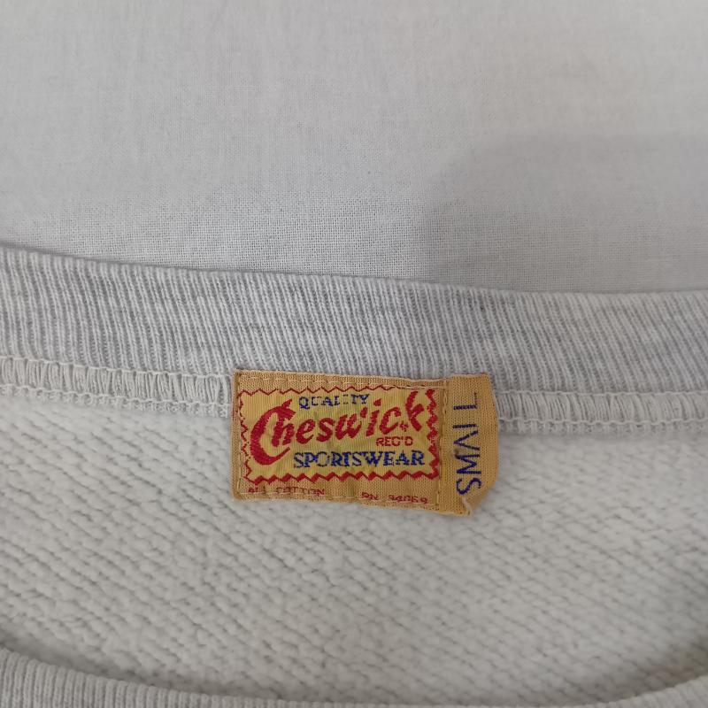 チェスウィック CHESWICK トレーナー 長袖 ラグランスリーブスウェット 霜降りグレー S S プリント 灰 / グレー / gray メンズ USED 古着 中古 50157395