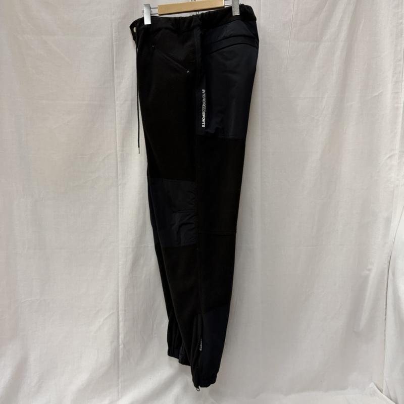 インターブリード INTERBREED ボトムス ボトムス interbreed × teijin フリースパンツ black XL XL ロゴ、文字 黒 / ブラック / black メンズ USED 古着 中古 50157396