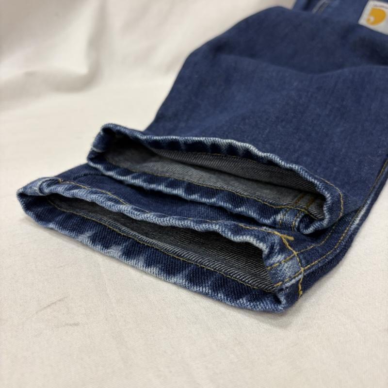 カーハート Carhartt パンツ デニム、ジーンズ Newel Pant indigo 28 28インチ ロゴ、文字 インディゴ / インディゴ / Indigo メンズ USED 古着 中古 50157400