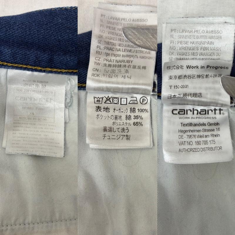 カーハート Carhartt パンツ デニム、ジーンズ Newel Pant indigo 28 28インチ ロゴ、文字 インディゴ / インディゴ / Indigo メンズ USED 古着 中古 50157400