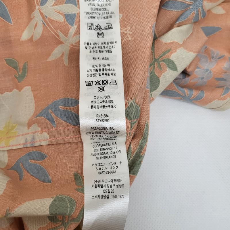 パタゴニア patagonia シャツ、ブラウス 半袖 ゴートゥシャツ 花柄 RN51884STY52691 S メンズ USED 古着 中古 50157402