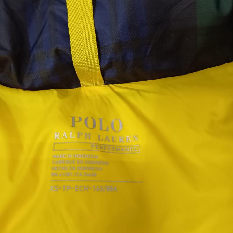 ポロラルフローレン POLO RALPH LAUREN ベスト ベスト チェック柄ダウンベスト green XS(165/88A) XS チェック 緑 / グリーン / green メンズ USED 古着 中古 50157403