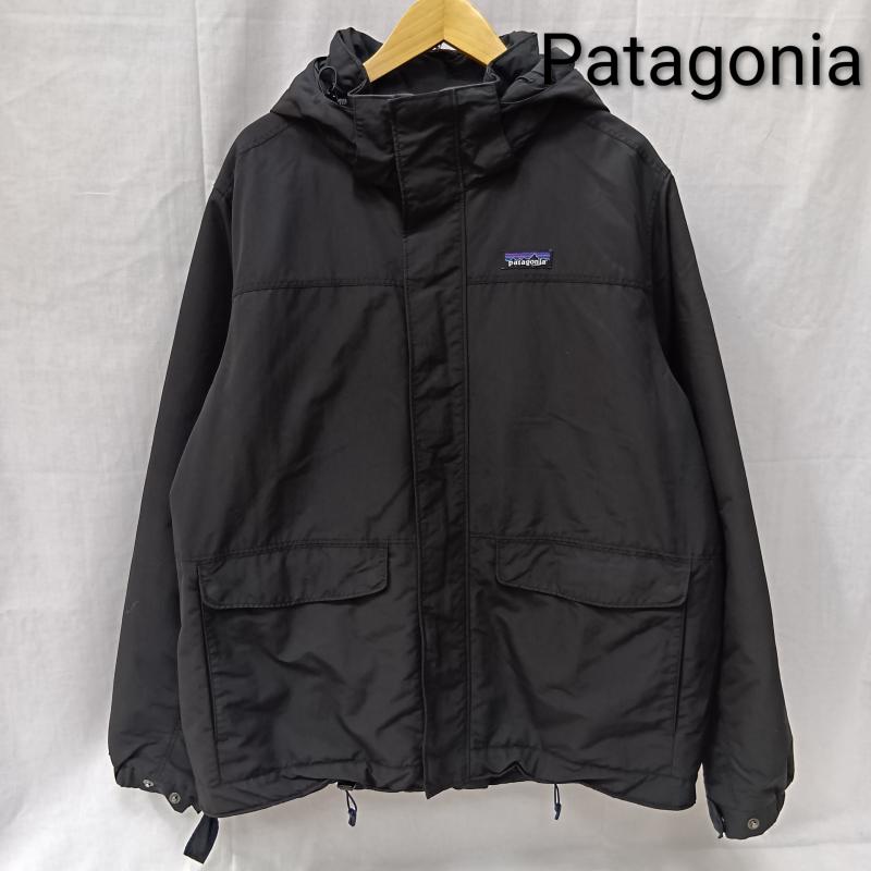 パタゴニア patagonia ジャケット、上着 ジャンパー、ブルゾン 26990 18AW ISTHMUS JACKET black L L ロゴ、文字 黒 / ブラック / black メンズ USED 古着 中古 50157406