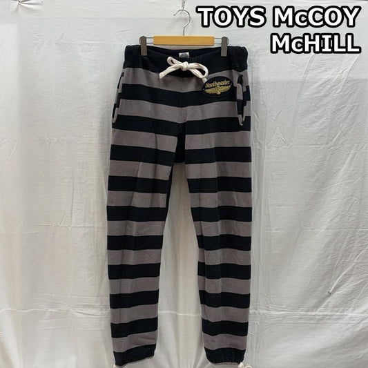 トイズマッコイ TOYS McCOY ボトムス ボトムス McHILL マックヒル Northeaster ボーダー柄 プリズナー スウェット パンツ M ボーダー柄 メンズ USED 古着 中古 50157414
