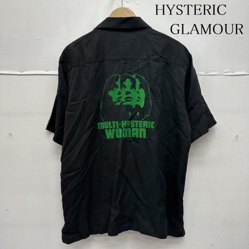 ヒステリックグラマー HYSTERIC GLAMOUR シャツ、ブラウス 半袖 DIZZY&MILKY MULTI WOMAN レーヨン ボーリング シャツ 02231AH10 L 黒 / ブラック / black メンズ USED 古着 中古 50157427