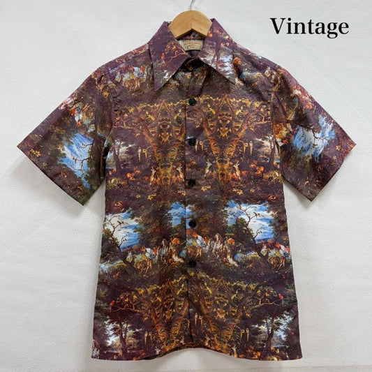 ヴィンテージ VINTAGE シャツ、ブラウス 半袖 総柄 プリント ジャングル アニマル 半袖 シャツ シングルステッチ Mother - プリント マルチカラー / マルチカラー / multicolor メンズ USED 古着 中古 50157430