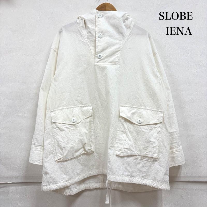 スローブイエナ SLOBE IENA パーカー 長袖 ドライコットン アノラック パーカー ポケット フーディー ブルゾン ナイロン - 無地 白 / ホワイト / white レディース USED 古着 中古 50157442